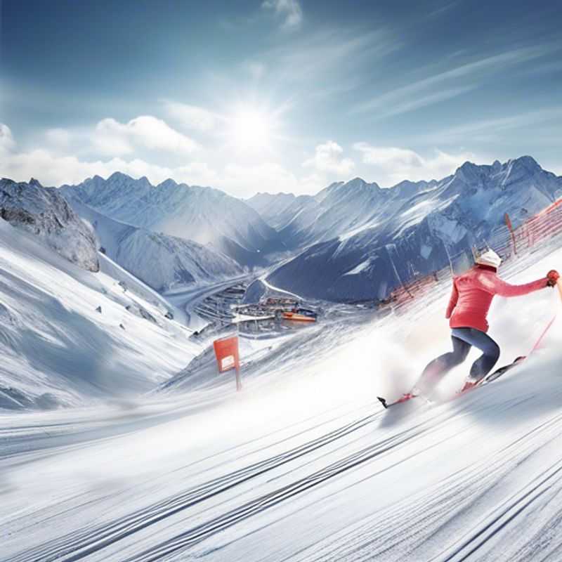 Familia disfrutando de unas vacaciones de esquí en St. Anton am Arlberg, Austria, durante la temporada de esquí, rodeados de paisajes nevados y emocionantes actividades invernales.