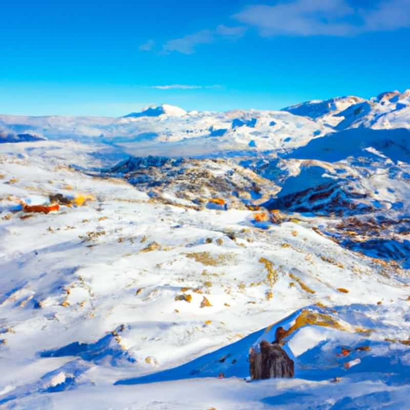 Esquío en las pendientes de Alpe d'Huez durante la temporada de esquí