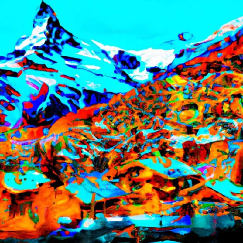 A solo traveler gliding across the pristine slopes of Zermatt, Switzerland, a winter wonderland nestled amidst majestic Alpine peaks, during their exhilarating 2-week ski vacation.