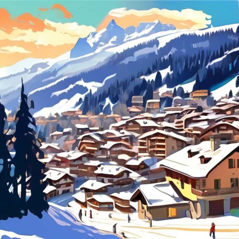 Villars-sur-Ollon, Suisse: Un paysage enneigé idyllique, parfait pour un séjour hivernal.