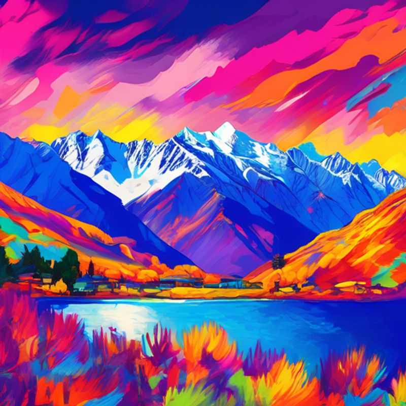 A group of six friends reveling in the exhilarating slopes of The Remarkables, New Zealand, surrounded by stunning snow-capped peaks during their three-week skiing vacation in the heart of ski season.