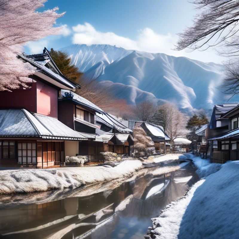 Relájate en las aguas termales naturales de Tsugaike Kogen en el Valle de Hakuba durante la temporada de esquí