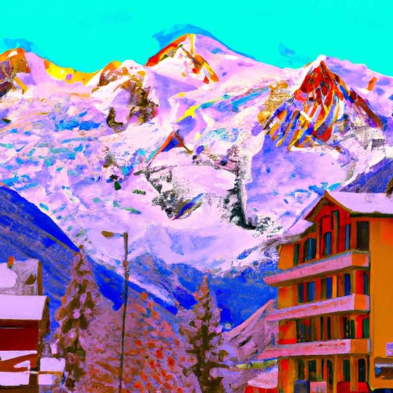Six thrill-seekers glide down the pristine slopes of Chamonix Mont-Blanc, France, surrounded by breathtaking snow-capped peaks, during their exhilarating 4-day ski adventure.