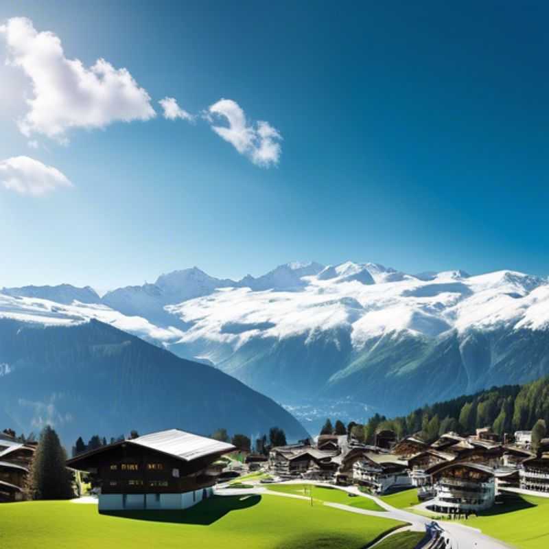 Here are a few options for alt text in Portuguese for an image of Laax, Switzerland, in an article about the best time to visit: