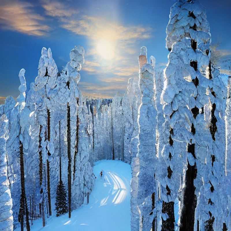 Ruka, Finlande, au printemps : paysages enneigés et activités de plein air.