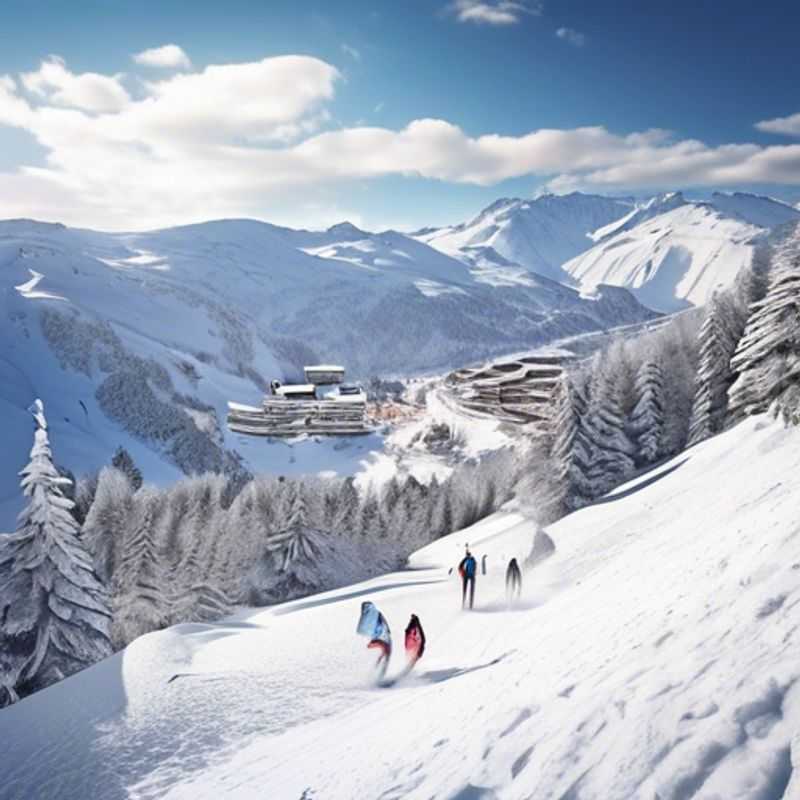 Disfruta de actividades après-ski en bares y restaurantes locales en La Plagne, Francia durante la temporada de esquí