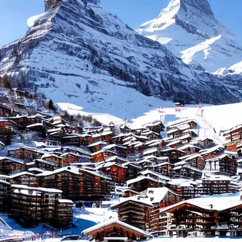 Here are a few options for alt text in Spanish for an image of Zermatt, Switzerland in an article about whether it's good for spring break, each with a slightly different emphasis: