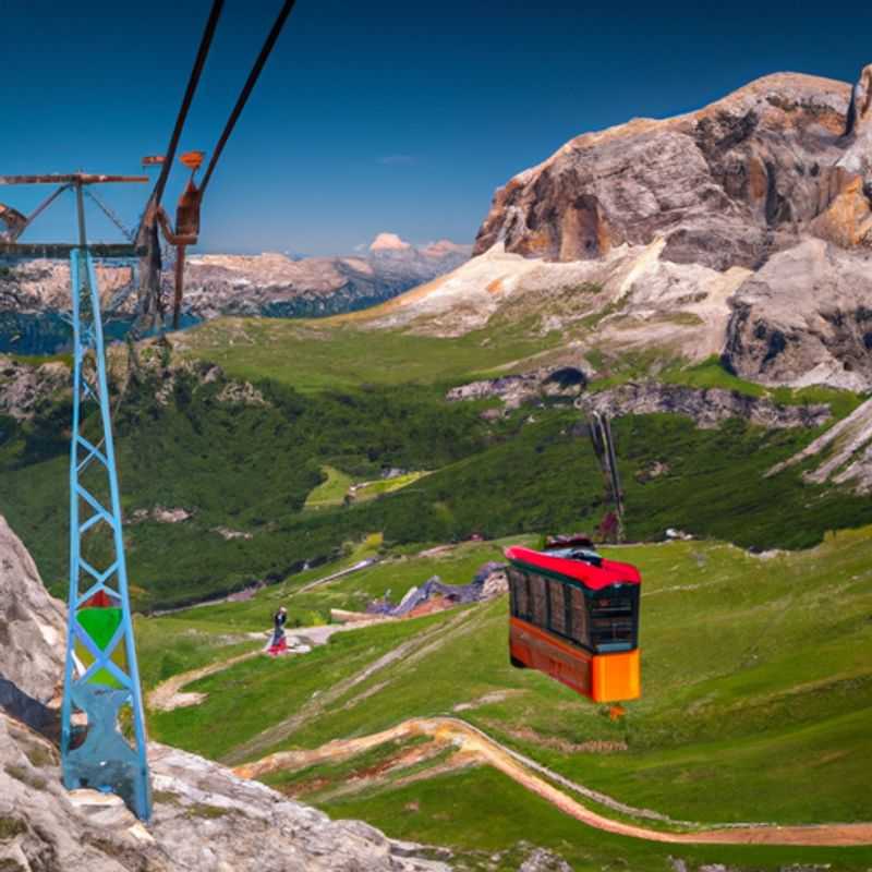 Visite de la Tofana di Rozes à Cortina d'Ampezzo, Italie, pendant la saison de ski