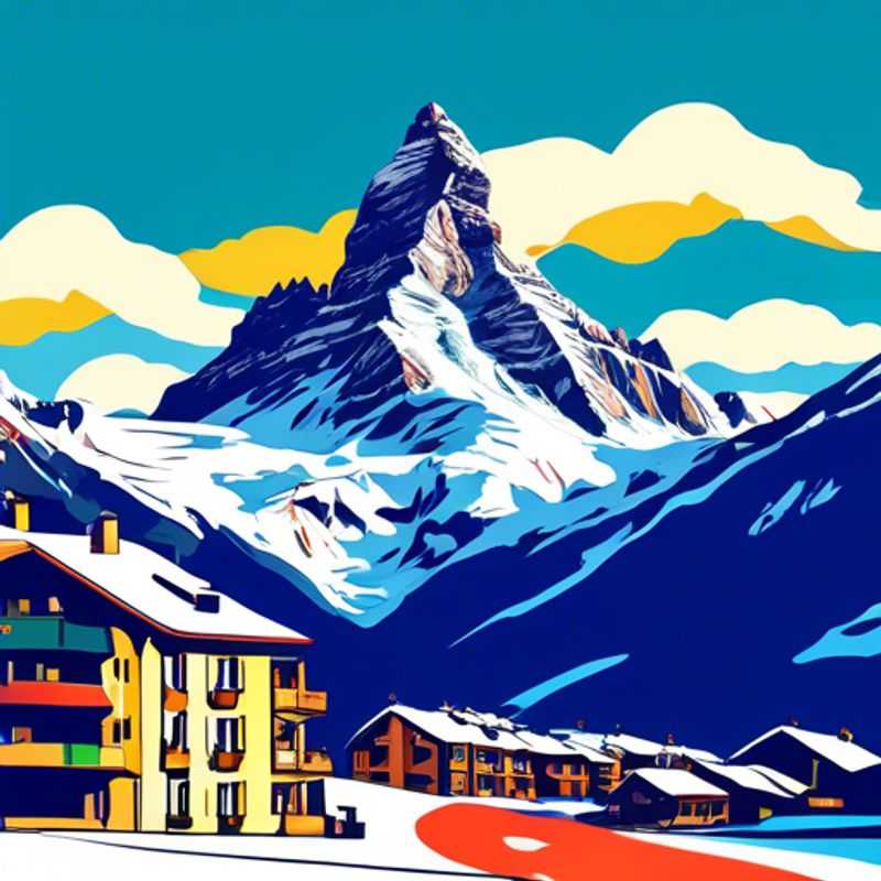 Here are a few options for alt text in Portuguese for an image of Cervinia, Italy, in an article about the best time to visit: