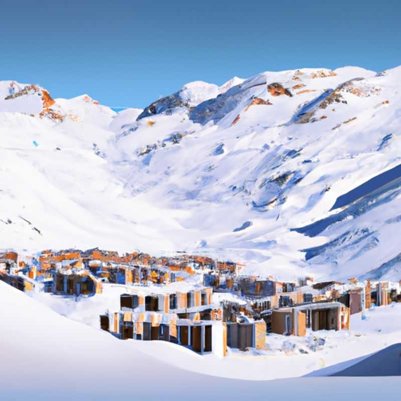Four intrepid skiers glide effortlessly down the pristine slopes of Tignes, France, surrounded by breathtaking alpine scenery, during their exhilarating 24-hour ski adventure.