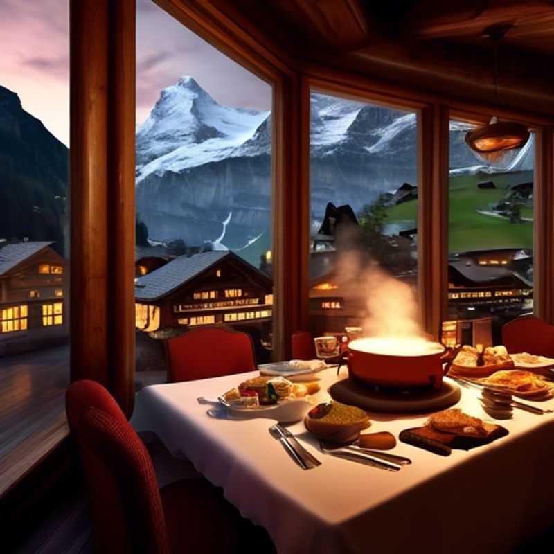 Explora el casco antiguo de Interlaken y sus edificios históricos durante la temporada de esquí en Grindelwald&#44; Suiza
