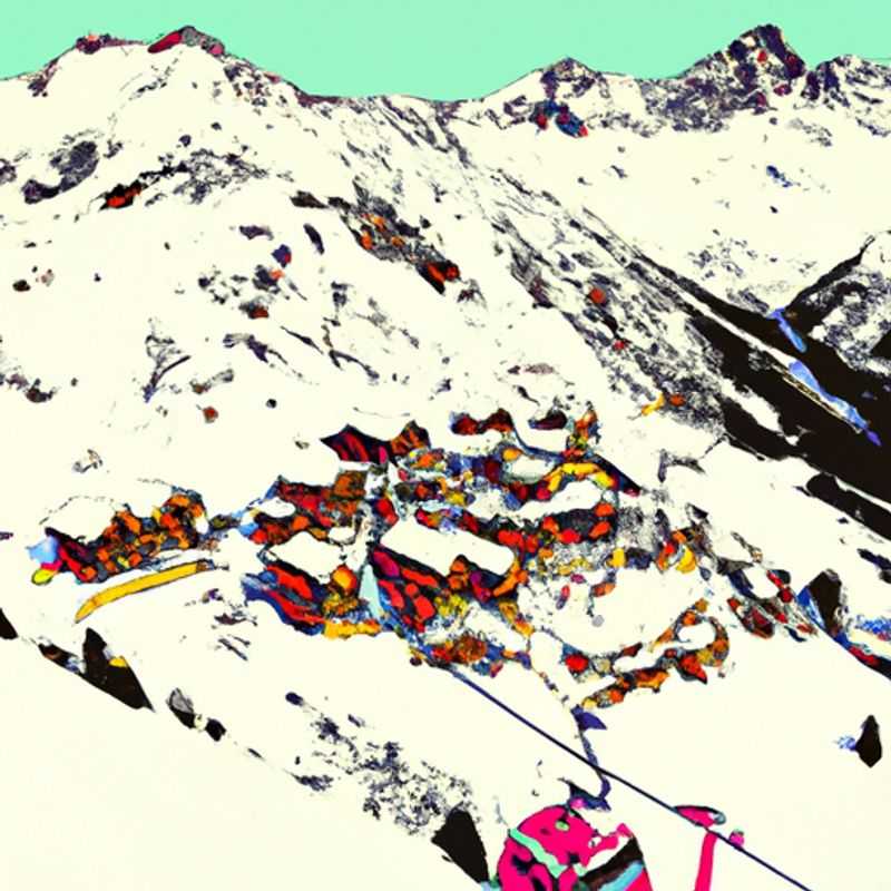 Uma família se diverte esquiando nas encostas nevadas de Verbier, Suíça, cercada por picos imponentes cobertos de neve, durante suas férias de esqui de 4 dias.