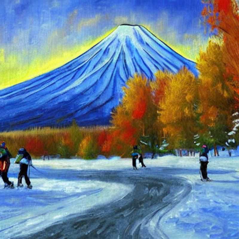Esquíadores disfrutando de la primavera en Niseko United, Japón.