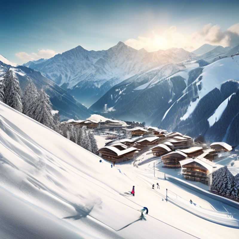 Six amis profitant d'une journée de ski ensoleillée à Mayrhofen, en Autriche, pendant leurs vacances de trois jours, entourés de paysages enneigés et de montagnes majestueuses.