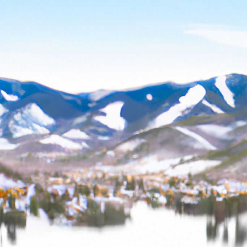Una pareja de viajeros de larga duración disfrutando de las impresionantes pistas nevadas y las vistas panorámicas del Vail Mountain Resort, en Estados Unidos, durante su escapada de tres semanas en temporada de esquí.