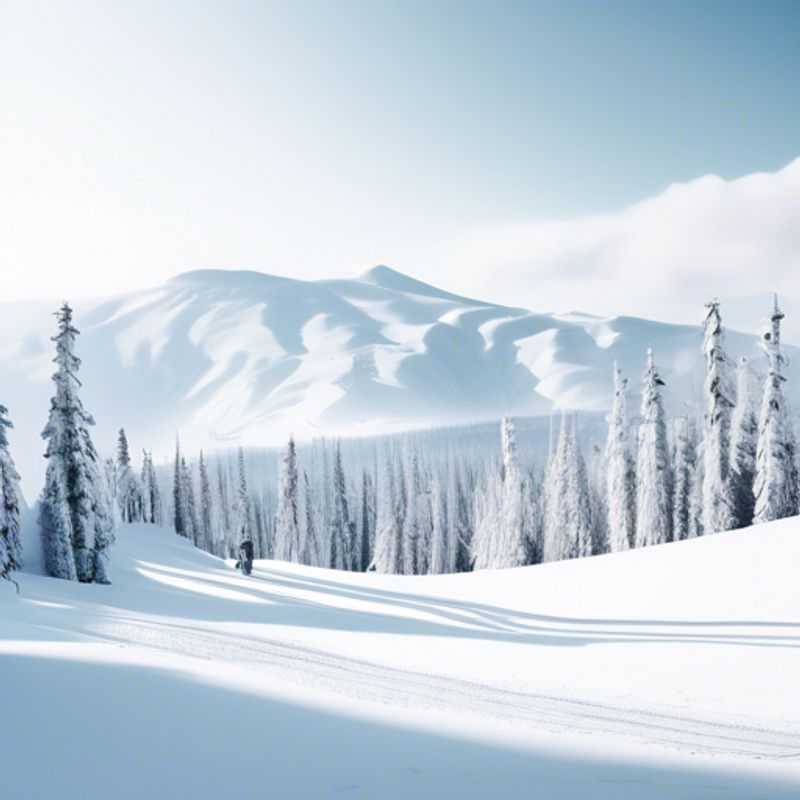 Seis amigos disfrutando de una emocionante aventura de esquí en Big White Ski Resort, Canadá, durante su escapada de 24 horas en plena temporada de esquí.