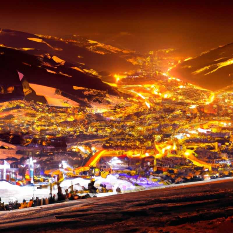 Visite sur les pistes de ski de Saalbach-Hinterglemm en Autriche au cœur de l'hiver