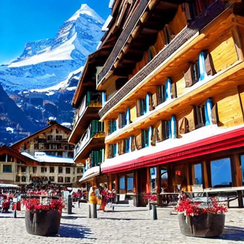 Here are a few options for alt text in Spanish for an image of Zermatt, Switzerland in an article about whether it's good for spring break, each with a slightly different emphasis: