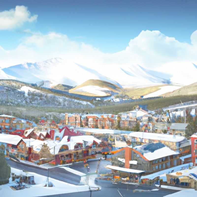 Compras en Main Street Station en Breckenridge, Estados Unidos durante la temporada de esquí