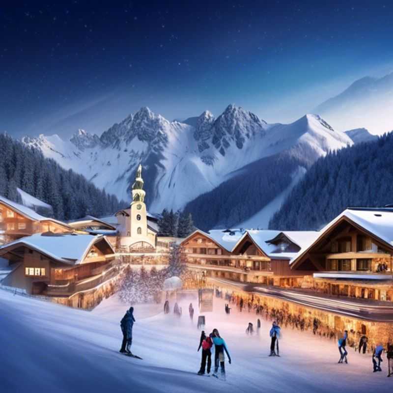 Explora el encantador pueblo de St. Anton en St. Anton am Arlberg, Austria durante la temporada de esquí
