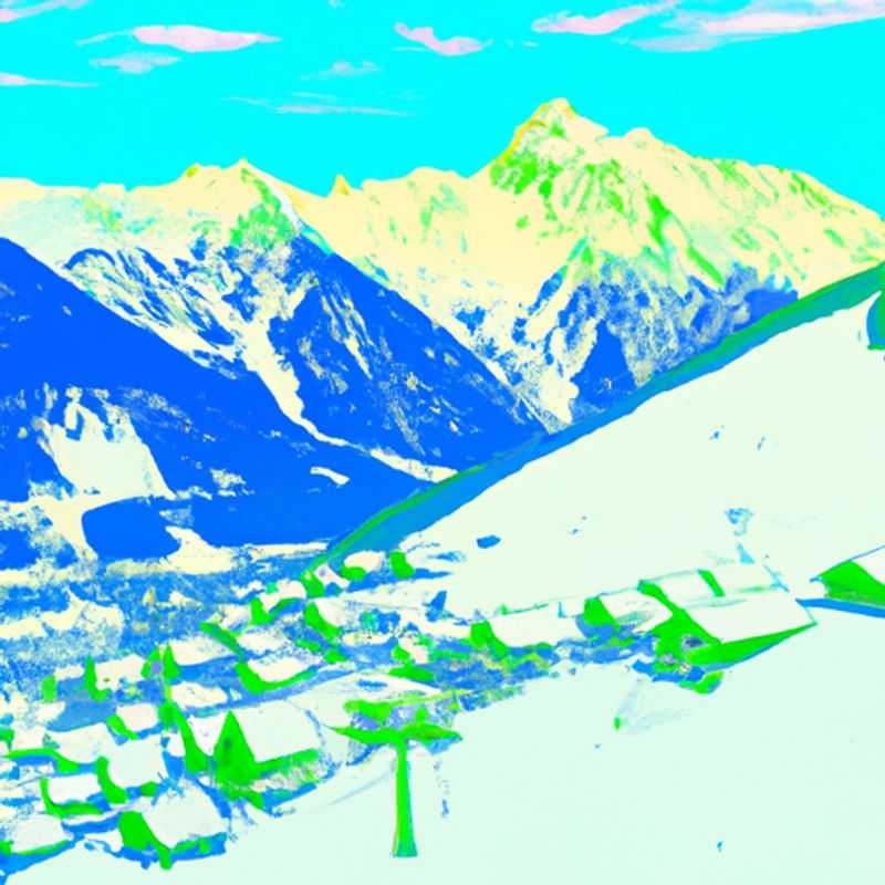 Four skiers bundled up in colorful gear, gliding down the pristine slopes of Mayrhofen, Austria, surrounded by breathtaking alpine scenery. This three-day ski vacation promises an exhilarating adventure amidst the winter wonderland of the Austrian Alps.