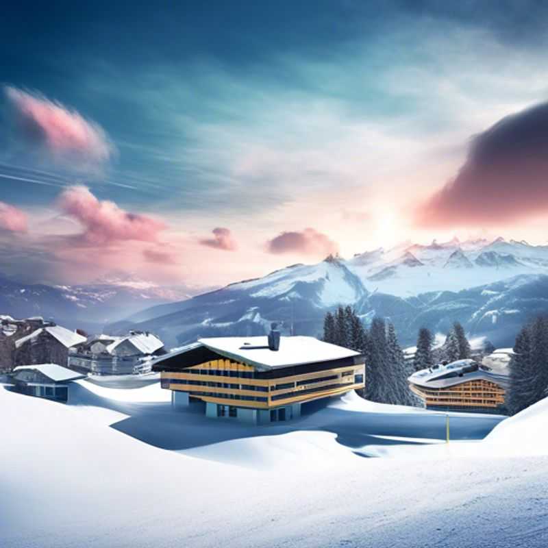 Here are a few options for alt text in Portuguese for an image of Laax, Switzerland, in an article about the best time to visit: