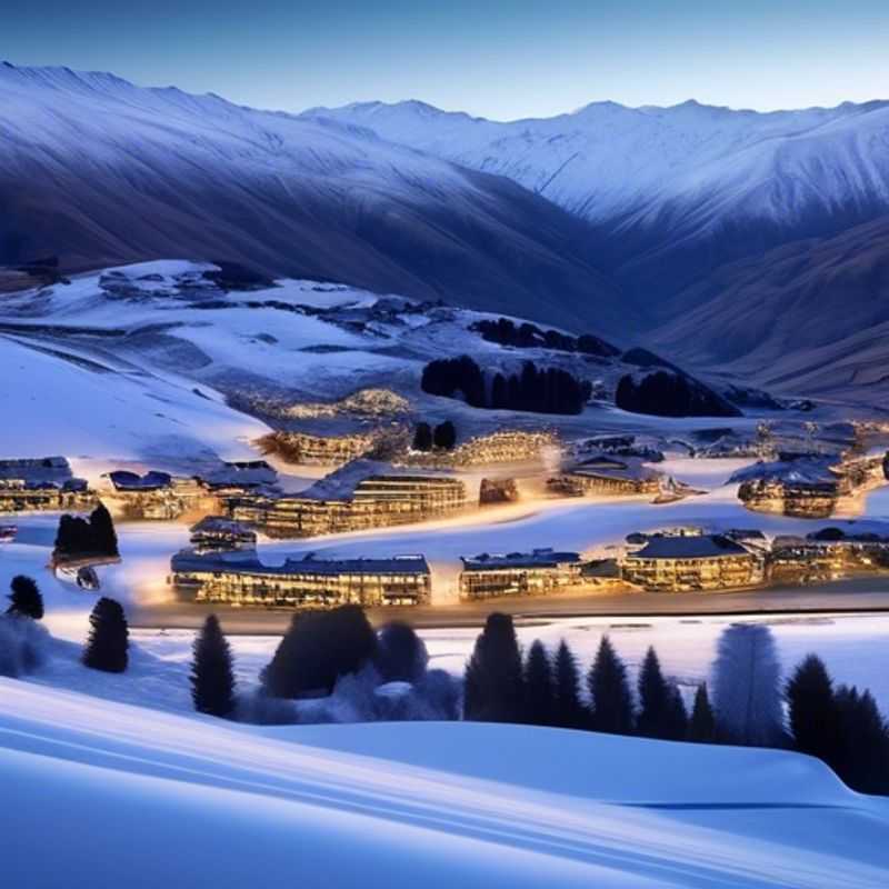 La station de ski de Cardrona en Nouvelle-Zélande, enneigée et majestueuse.