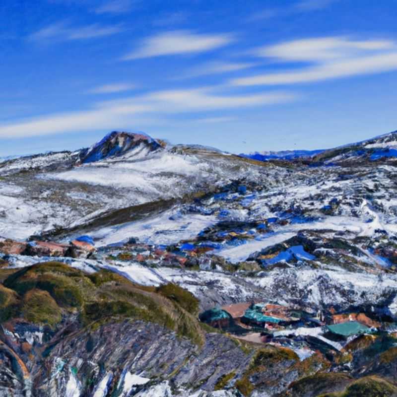 Four skiers conquering the pristine slopes of Perisher, Australia, amidst the snow&#45;laden peaks of the Snowy Mountains, during their exhilarating 2&#45;week ski vacation.