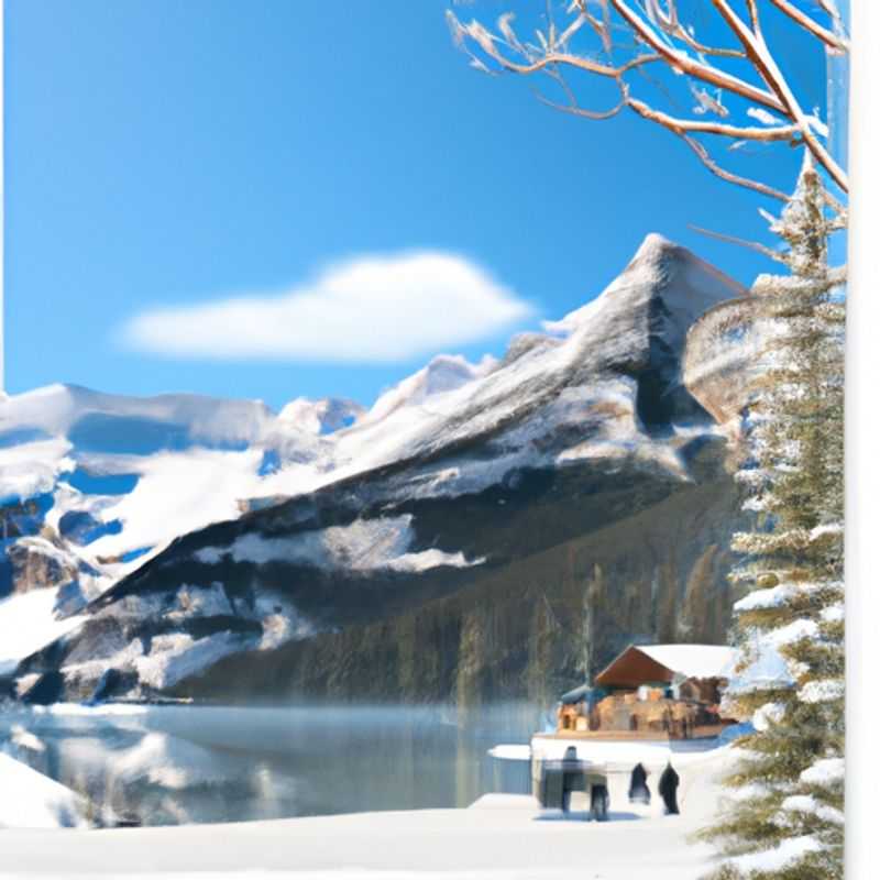 Six skiers bask in the breathtaking panorama of Banff-Lake Louise, Canada, a skier's paradise nestled amidst towering peaks and pristine lakes, during their exhilarating 4-day ski vacation.