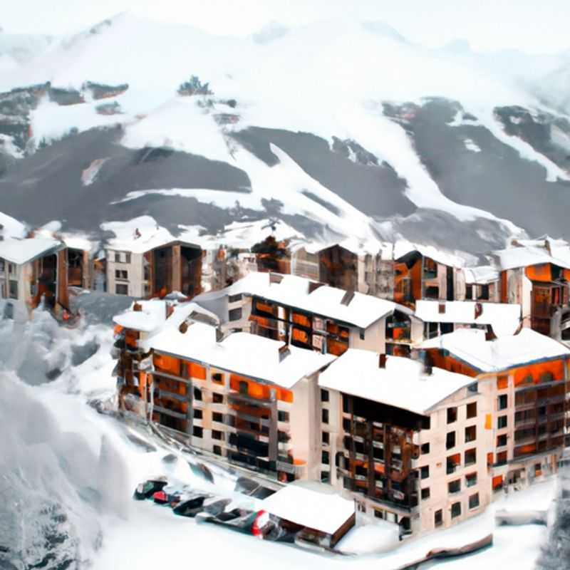 Парашютный спорт в Лез&#45;Арк&#44; Франция&#44; во время горнолыжного сезона