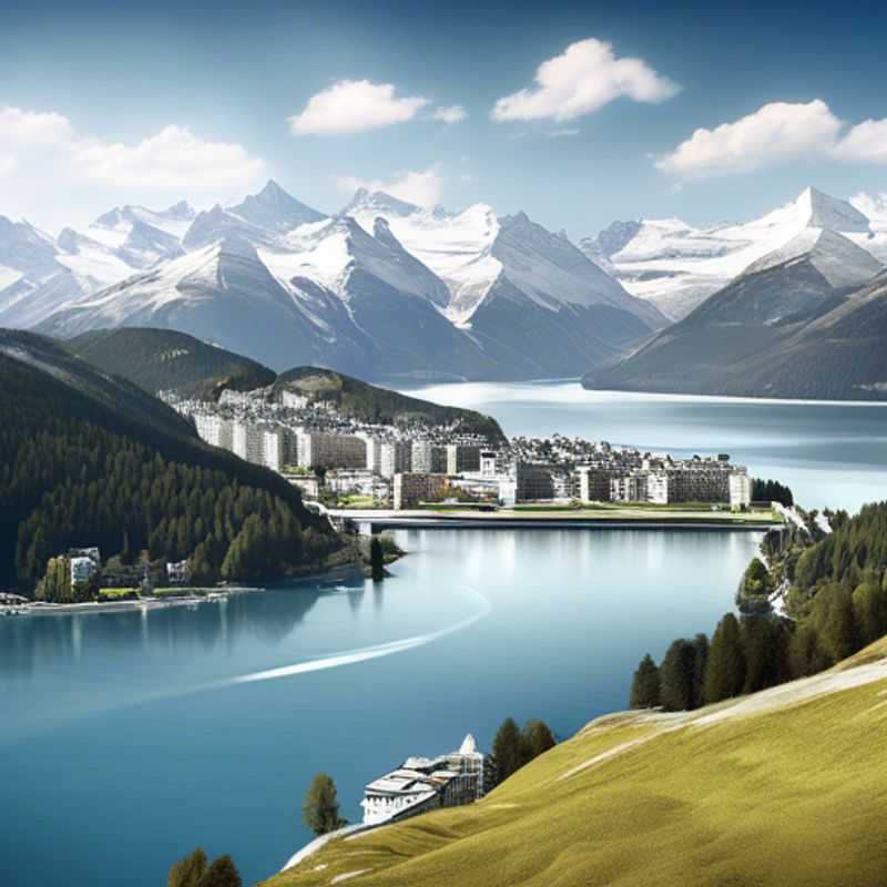 Here are a few options for alt text in Spanish for an image of St. Moritz, Switzerland, in an article about the best time to visit: