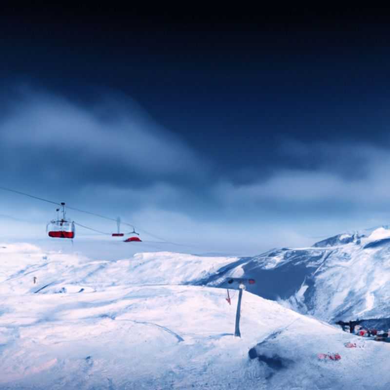 Un esquiador solitario desciende por las laderas nevadas de Les Menuires, Francia, en un viaje de esquí de 5 días durante la temporada alta.