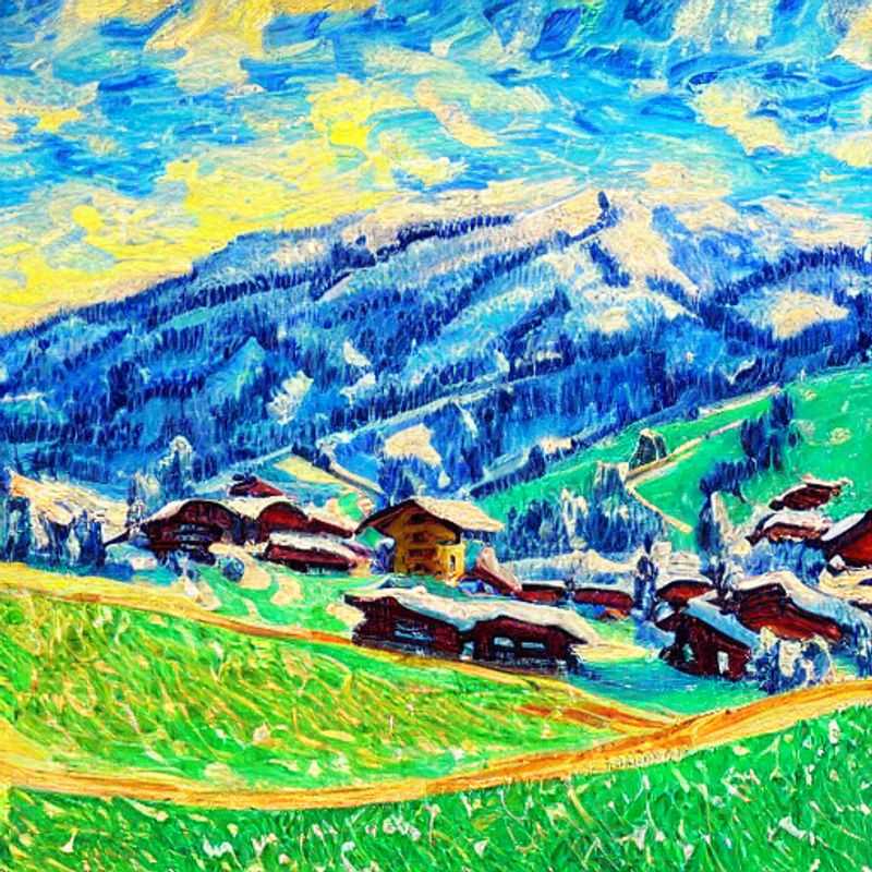 Kitzbühel au printemps : un paysage alpin enchanteur avec des chalets pittoresques et des montagnes verdoyantes, idéal pour les vacances de printemps.
