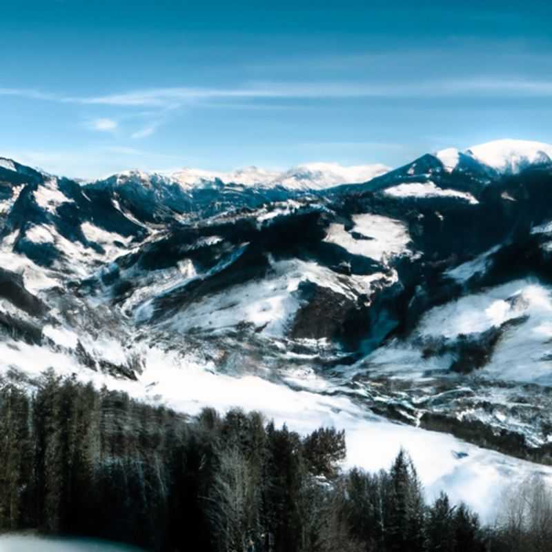 Quatre personnes profitent des pistes enneigées de Saalbach-Hinterglemm, en Autriche, lors de leur escapade de 24 heures au cœur de la saison de ski.