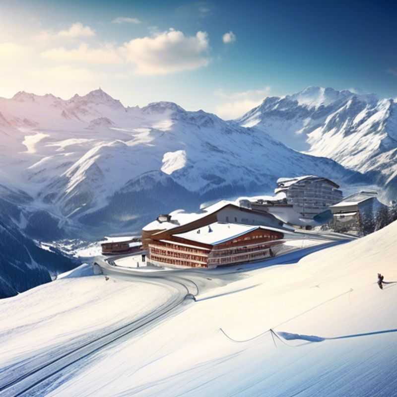 Seis amigos disfrutando de un emocionante viaje de esquí en Corvatsch, Suiza, rodeados de impresionantes paisajes alpinos durante su escapada de 4 días en plena temporada de esquí.