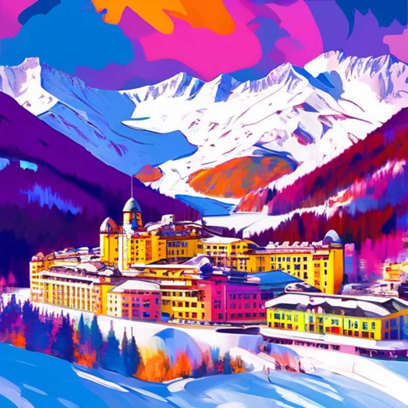 Six amis profitant d'une journée de ski à St. Moritz, en Suisse, entourés de paysages enneigés et de montagnes majestueuses, lors d'une escapade hivernale de 24 heures.