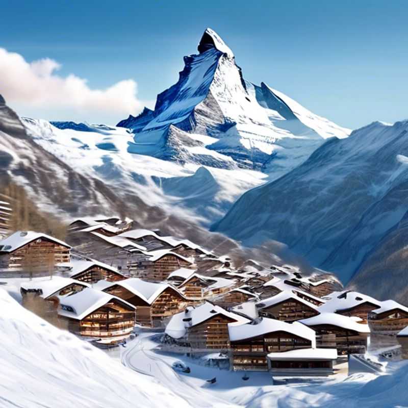 Six passionnés de ski savourant des délices culinaires tout en dévalant les pistes de Zermatt, en Suisse, lors de leurs vacances de trois semaines pendant la saison de ski.
