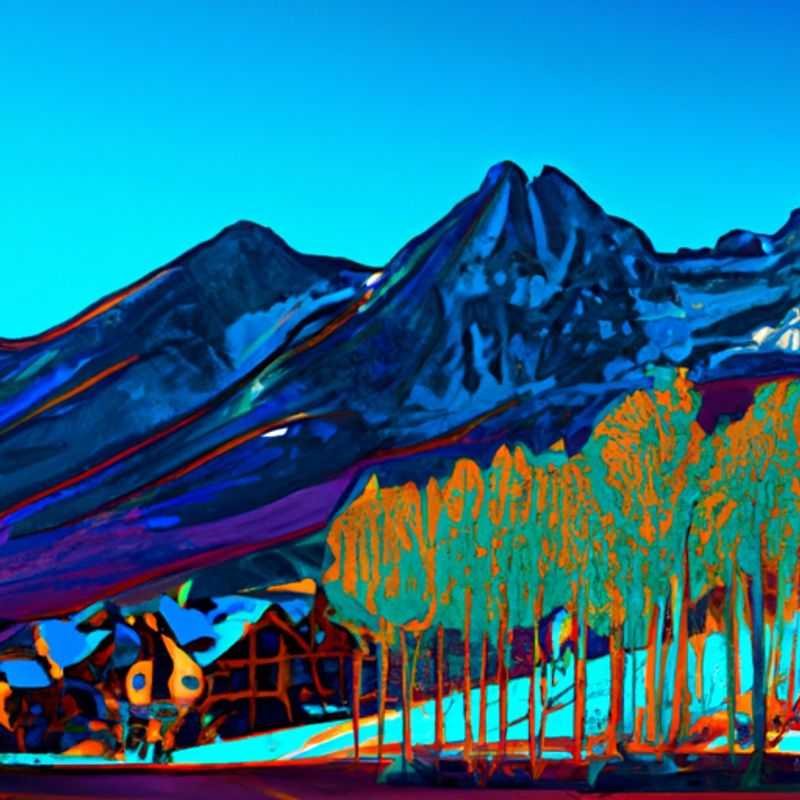 Cuatro esquiadores se deslizan por las laderas nevadas de Aspen Snowmass, EE. UU., disfrutando de una escapada de esquí de 3 días en el apogeo de la temporada de esquí.