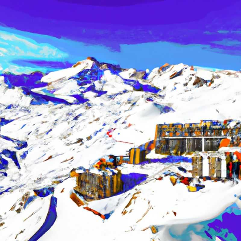 Cuatro personas disfrutan de la nieve polvo y las impresionantes vistas de Val Thorens, Francia, en sus vacaciones de esquí de 2 semanas durante la temporada alta.