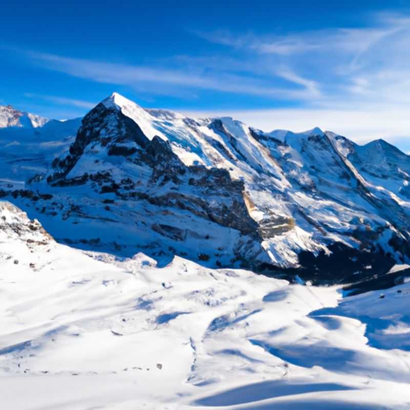 Visita al Palacio de Hielo en la Región de Jungfrau, Suiza, durante la temporada de esquí