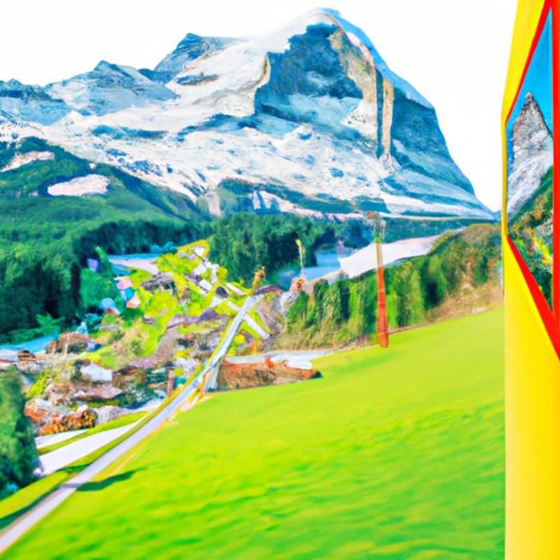 Visita a la iglesia Wetterhorn en Grindelwald, Suiza, durante la temporada de esquí