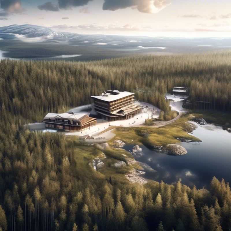 Asiste al Festival de Música y Artes Ruka en Ruka, Finlandia durante la temporada de esquí