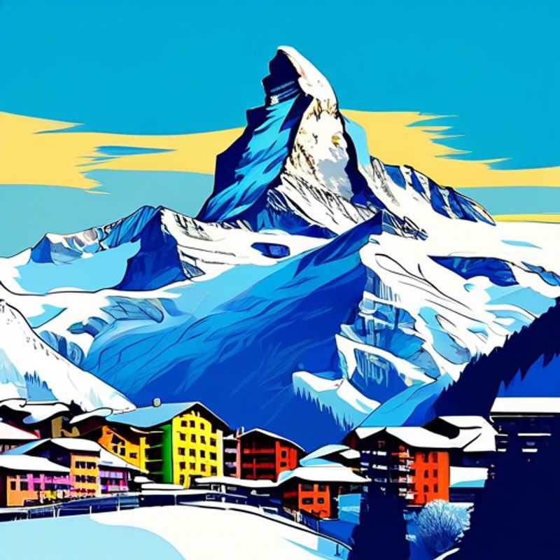 Six passionnés de ski savourant des délices culinaires tout en dévalant les pistes de Zermatt, en Suisse, lors de leurs vacances de trois semaines pendant la saison de ski.
