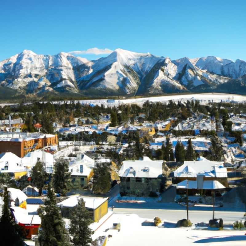 Quatre personnes profitant de leurs vacances de ski en dévalant les pentes enneigées de la station de ski Fernie Alpine Resort, au Canada, lors de leur escapade d'une semaine pendant la saison de ski.
