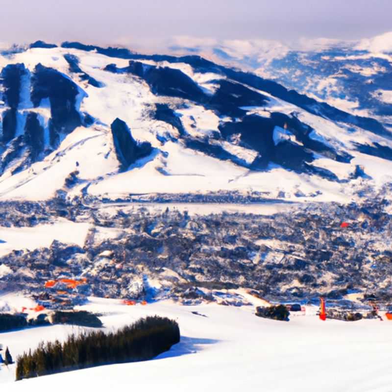 Four skiers bask in the exhilarating embrace of Kitzbühel, Austria's legendary slopes, their skis carving graceful arcs against the backdrop of majestic snow-capped peaks during their unforgettable 2-week ski vacation.